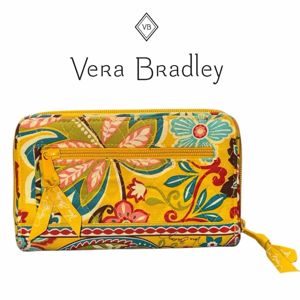 Vera Bradley Provençal Pattern Turn Lock‎ Wallet